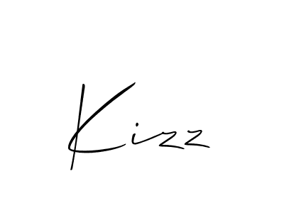 Kizz stylish signature style. Best Handwritten Sign (Allison_Script) for my name. Handwritten Signature Collection Ideas for my name Kizz. Kizz signature style 2 images and pictures png