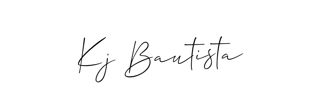 How to make Kj Bautista name signature. Use Allison_Script style for creating short signs online. This is the latest handwritten sign. Kj Bautista signature style 2 images and pictures png