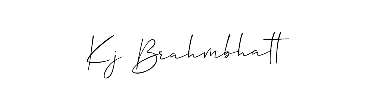 Make a beautiful signature design for name Kj Brahmbhatt. Use this online signature maker to create a handwritten signature for free. Kj Brahmbhatt signature style 2 images and pictures png