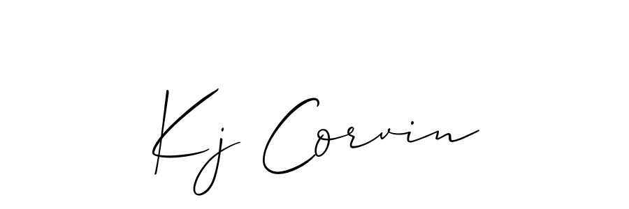 Make a beautiful signature design for name Kj Corvin. Use this online signature maker to create a handwritten signature for free. Kj Corvin signature style 2 images and pictures png