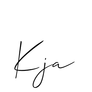 Similarly Allison_Script is the best handwritten signature design. Signature creator online .You can use it as an online autograph creator for name Kja. Kja signature style 2 images and pictures png