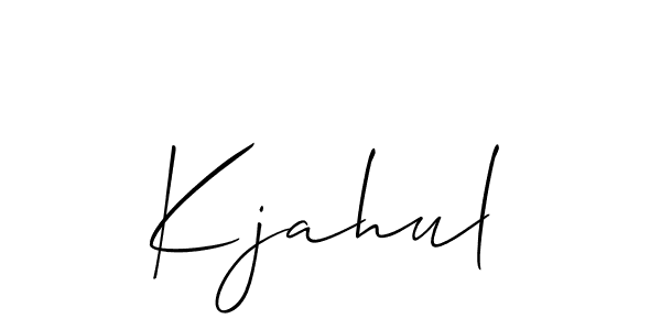 You can use this online signature creator to create a handwritten signature for the name Kjahul. This is the best online autograph maker. Kjahul signature style 2 images and pictures png