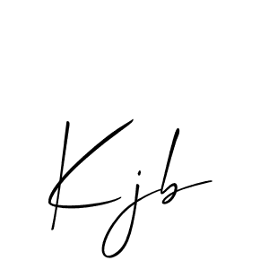 How to make Kjb signature? Allison_Script is a professional autograph style. Create handwritten signature for Kjb name. Kjb signature style 2 images and pictures png