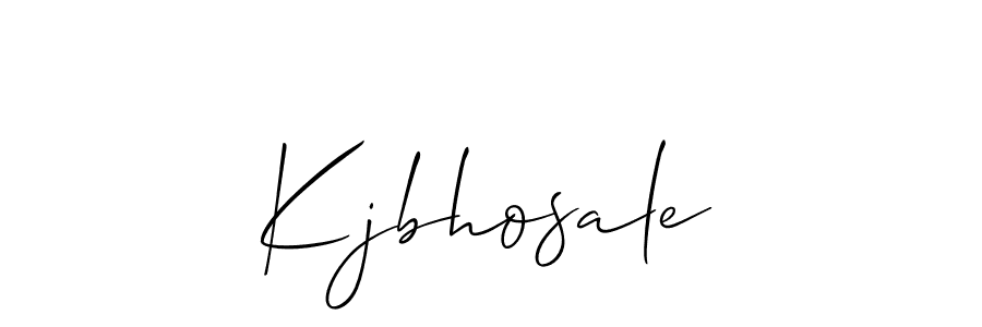 if you are searching for the best signature style for your name Kjbhosale. so please give up your signature search. here we have designed multiple signature styles  using Allison_Script. Kjbhosale signature style 2 images and pictures png
