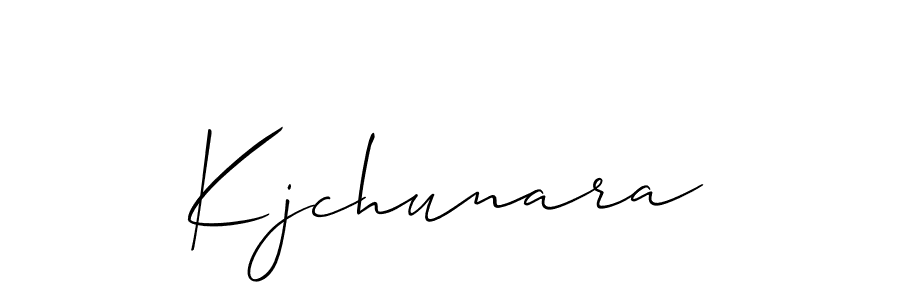 Once you've used our free online signature maker to create your best signature Allison_Script style, it's time to enjoy all of the benefits that Kjchunara name signing documents. Kjchunara signature style 2 images and pictures png