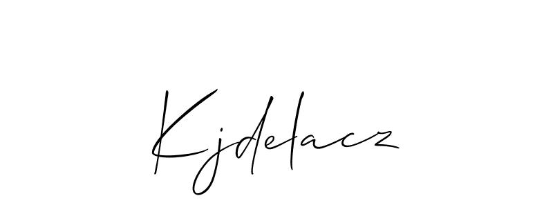 This is the best signature style for the Kjdelacz name. Also you like these signature font (Allison_Script). Mix name signature. Kjdelacz signature style 2 images and pictures png
