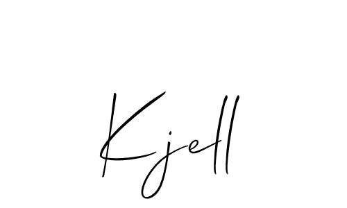 Best and Professional Signature Style for Kjell. Allison_Script Best Signature Style Collection. Kjell signature style 2 images and pictures png