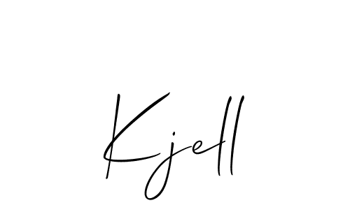 Best and Professional Signature Style for Kjell. Allison_Script Best Signature Style Collection. Kjell signature style 2 images and pictures png