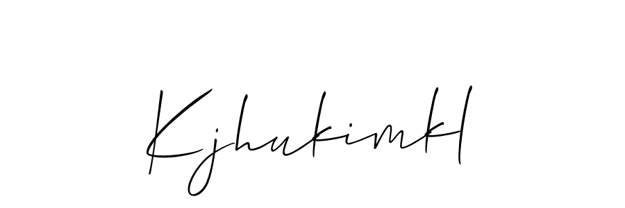 How to make Kjhukimkl signature? Allison_Script is a professional autograph style. Create handwritten signature for Kjhukimkl name. Kjhukimkl signature style 2 images and pictures png