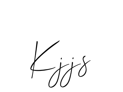 How to make Kjjs name signature. Use Allison_Script style for creating short signs online. This is the latest handwritten sign. Kjjs signature style 2 images and pictures png