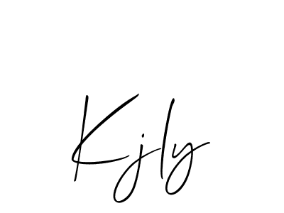 Also we have Kjly name is the best signature style. Create professional handwritten signature collection using Allison_Script autograph style. Kjly signature style 2 images and pictures png
