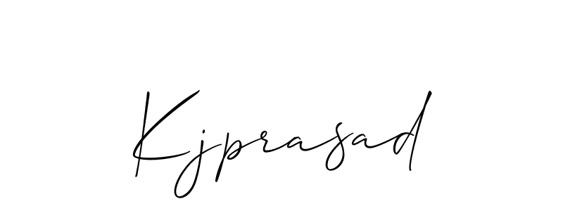 Also we have Kjprasad name is the best signature style. Create professional handwritten signature collection using Allison_Script autograph style. Kjprasad signature style 2 images and pictures png