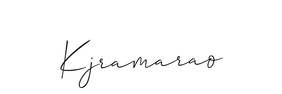 How to make Kjramarao name signature. Use Allison_Script style for creating short signs online. This is the latest handwritten sign. Kjramarao signature style 2 images and pictures png