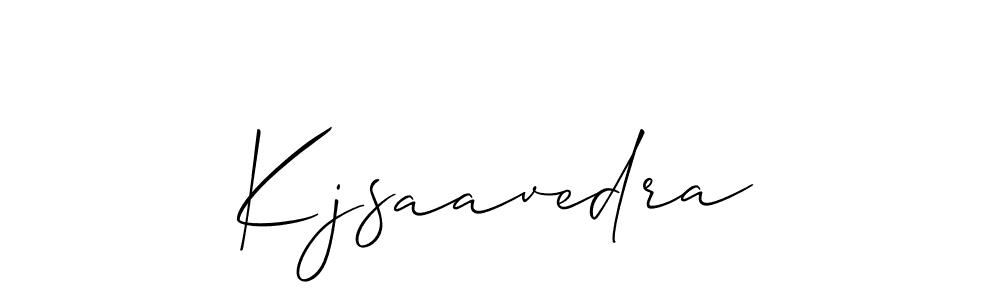 Allison_Script is a professional signature style that is perfect for those who want to add a touch of class to their signature. It is also a great choice for those who want to make their signature more unique. Get Kjsaavedra name to fancy signature for free. Kjsaavedra signature style 2 images and pictures png