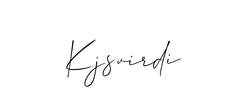 Also You can easily find your signature by using the search form. We will create Kjsvirdi name handwritten signature images for you free of cost using Allison_Script sign style. Kjsvirdi signature style 2 images and pictures png