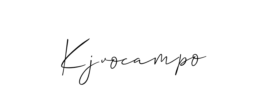 Kjvocampo stylish signature style. Best Handwritten Sign (Allison_Script) for my name. Handwritten Signature Collection Ideas for my name Kjvocampo. Kjvocampo signature style 2 images and pictures png