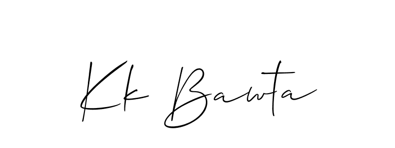 Make a beautiful signature design for name Kk Bawta. Use this online signature maker to create a handwritten signature for free. Kk Bawta signature style 2 images and pictures png