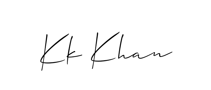 Also we have Kk Khan name is the best signature style. Create professional handwritten signature collection using Allison_Script autograph style. Kk Khan signature style 2 images and pictures png