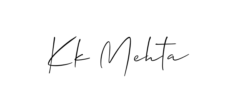 How to make Kk Mehta signature? Allison_Script is a professional autograph style. Create handwritten signature for Kk Mehta name. Kk Mehta signature style 2 images and pictures png