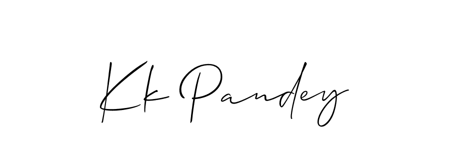 Also we have Kk Pandey name is the best signature style. Create professional handwritten signature collection using Allison_Script autograph style. Kk Pandey signature style 2 images and pictures png
