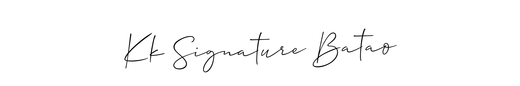 It looks lik you need a new signature style for name Kk Signature Batao. Design unique handwritten (Allison_Script) signature with our free signature maker in just a few clicks. Kk Signature Batao signature style 2 images and pictures png