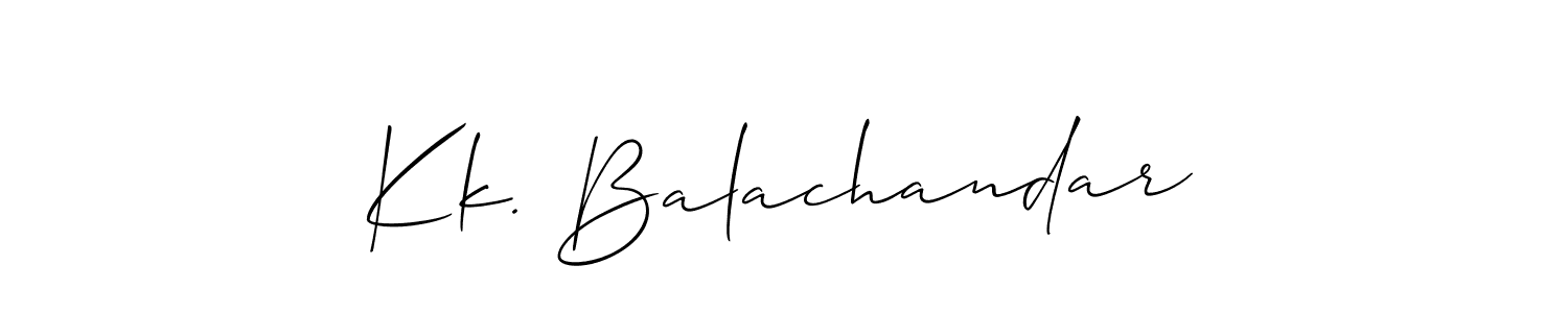 Kk. Balachandar stylish signature style. Best Handwritten Sign (Allison_Script) for my name. Handwritten Signature Collection Ideas for my name Kk. Balachandar. Kk. Balachandar signature style 2 images and pictures png