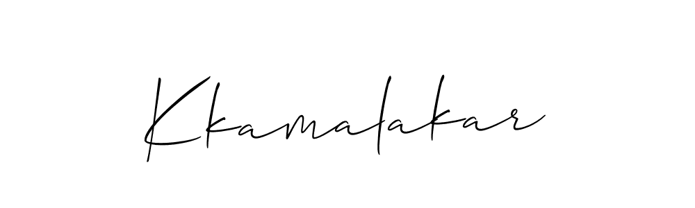 Use a signature maker to create a handwritten signature online. With this signature software, you can design (Allison_Script) your own signature for name Kkamalakar. Kkamalakar signature style 2 images and pictures png