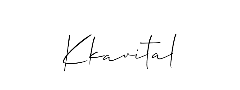 Make a beautiful signature design for name Kkavital. With this signature (Allison_Script) style, you can create a handwritten signature for free. Kkavital signature style 2 images and pictures png