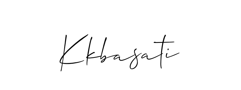 if you are searching for the best signature style for your name Kkbasati. so please give up your signature search. here we have designed multiple signature styles  using Allison_Script. Kkbasati signature style 2 images and pictures png