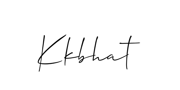 The best way (Allison_Script) to make a short signature is to pick only two or three words in your name. The name Kkbhat include a total of six letters. For converting this name. Kkbhat signature style 2 images and pictures png