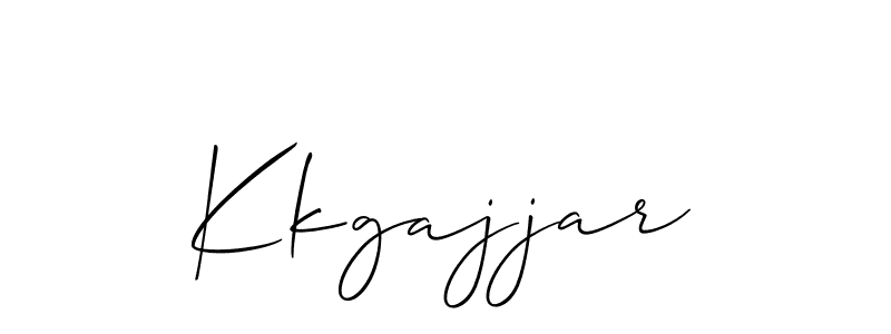 How to make Kkgajjar name signature. Use Allison_Script style for creating short signs online. This is the latest handwritten sign. Kkgajjar signature style 2 images and pictures png