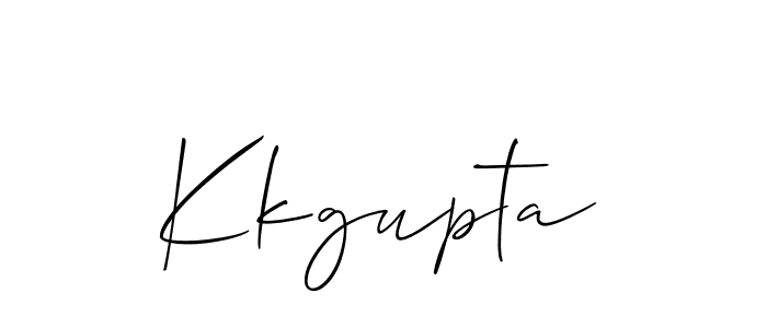 How to make Kkgupta signature? Allison_Script is a professional autograph style. Create handwritten signature for Kkgupta name. Kkgupta signature style 2 images and pictures png