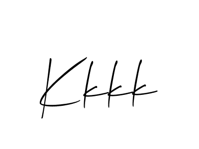 Best and Professional Signature Style for Kkkk. Allison_Script Best Signature Style Collection. Kkkk signature style 2 images and pictures png