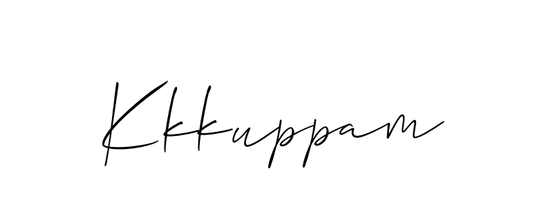 Also we have Kkkuppam name is the best signature style. Create professional handwritten signature collection using Allison_Script autograph style. Kkkuppam signature style 2 images and pictures png