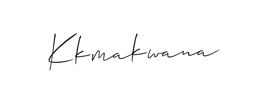 How to make Kkmakwana signature? Allison_Script is a professional autograph style. Create handwritten signature for Kkmakwana name. Kkmakwana signature style 2 images and pictures png