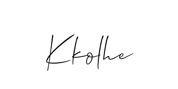 Once you've used our free online signature maker to create your best signature Allison_Script style, it's time to enjoy all of the benefits that Kkolhe name signing documents. Kkolhe signature style 2 images and pictures png