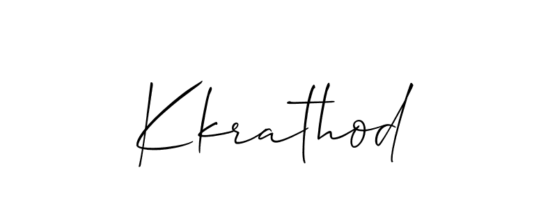 Make a short Kkrathod signature style. Manage your documents anywhere anytime using Allison_Script. Create and add eSignatures, submit forms, share and send files easily. Kkrathod signature style 2 images and pictures png