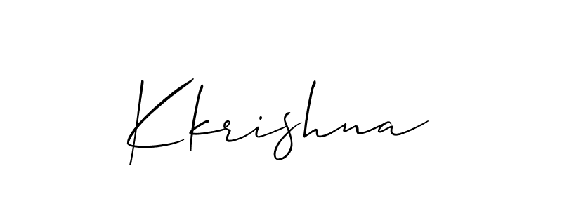 You should practise on your own different ways (Allison_Script) to write your name (Kkrishna) in signature. don't let someone else do it for you. Kkrishna signature style 2 images and pictures png