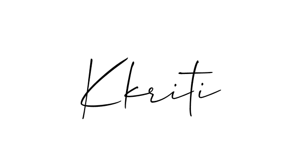 if you are searching for the best signature style for your name Kkriti. so please give up your signature search. here we have designed multiple signature styles  using Allison_Script. Kkriti signature style 2 images and pictures png