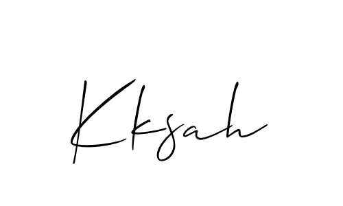 Also You can easily find your signature by using the search form. We will create Kksah name handwritten signature images for you free of cost using Allison_Script sign style. Kksah signature style 2 images and pictures png