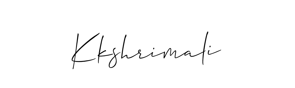 Also we have Kkshrimali name is the best signature style. Create professional handwritten signature collection using Allison_Script autograph style. Kkshrimali signature style 2 images and pictures png