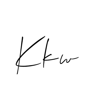 Also we have Kkw name is the best signature style. Create professional handwritten signature collection using Allison_Script autograph style. Kkw signature style 2 images and pictures png