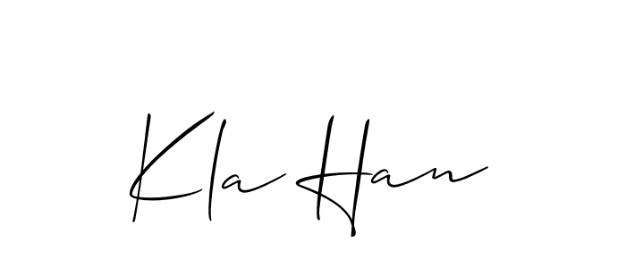 Make a beautiful signature design for name Kla Han. Use this online signature maker to create a handwritten signature for free. Kla Han signature style 2 images and pictures png