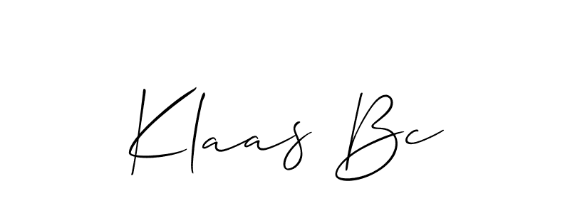 The best way (Allison_Script) to make a short signature is to pick only two or three words in your name. The name Klaas Bc include a total of six letters. For converting this name. Klaas Bc signature style 2 images and pictures png