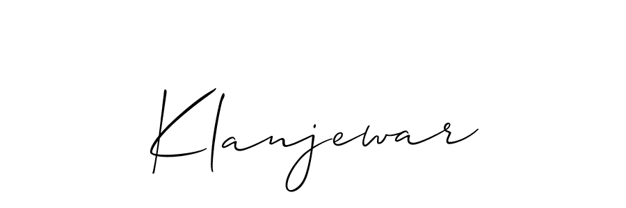 Once you've used our free online signature maker to create your best signature Allison_Script style, it's time to enjoy all of the benefits that Klanjewar name signing documents. Klanjewar signature style 2 images and pictures png