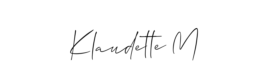 See photos of Klaudette M official signature by Spectra . Check more albums & portfolios. Read reviews & check more about Allison_Script font. Klaudette M signature style 2 images and pictures png