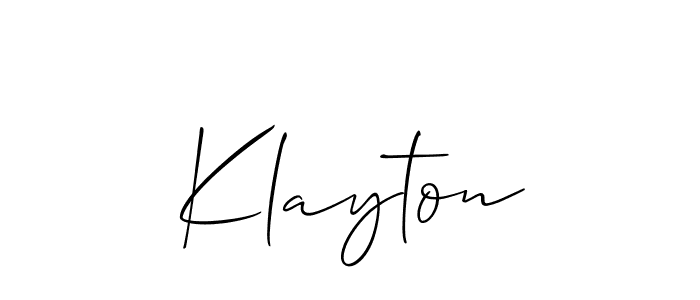 How to Draw Klayton signature style? Allison_Script is a latest design signature styles for name Klayton. Klayton signature style 2 images and pictures png