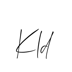 It looks lik you need a new signature style for name Kld. Design unique handwritten (Allison_Script) signature with our free signature maker in just a few clicks. Kld signature style 2 images and pictures png