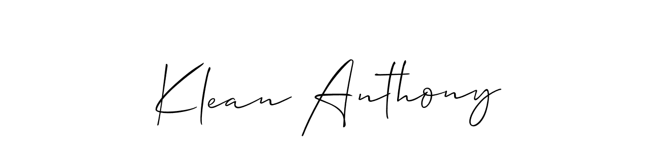 Here are the top 10 professional signature styles for the name Klean Anthony. These are the best autograph styles you can use for your name. Klean Anthony signature style 2 images and pictures png