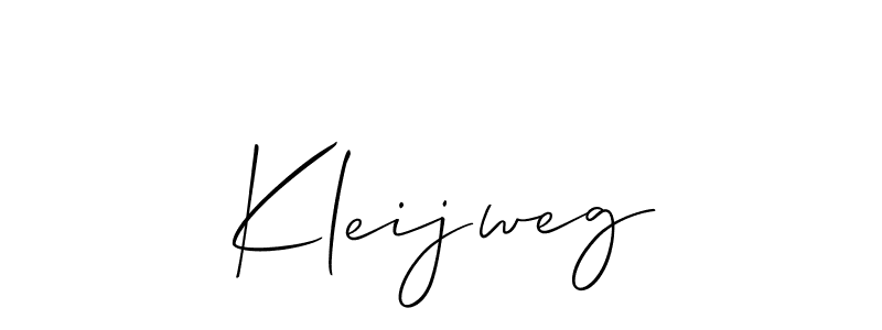 Create a beautiful signature design for name Kleijweg. With this signature (Allison_Script) fonts, you can make a handwritten signature for free. Kleijweg signature style 2 images and pictures png